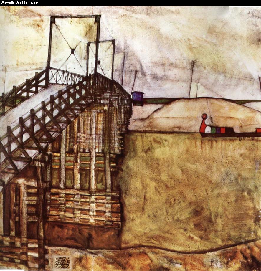 Egon Schiele The Bridge